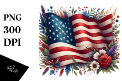 watercolor flag usa colors Product Image 1