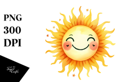 Very Simple Smiling Sun PNG Product Image 1