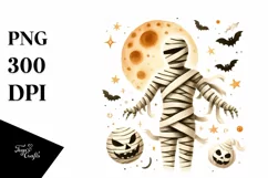 Simple Retro Mummy Animal Print PNG Product Image 1