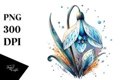 Snowdrop Stained | Sublimation Clipart Product Image 3