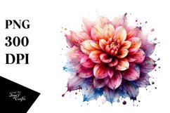 Abstract Like Material Dahlia Clipart Product Image 3