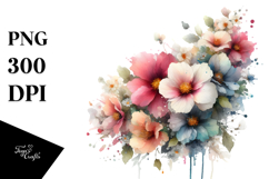 Flower Painting PNG Product Image 1