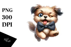 Exaggerated Dog Digital Painting PNG Product Image 1