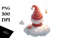 Vintage Christmas Gnomes, Transparent PNG Product Image 1