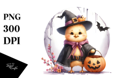 Cute Halloween Chicken PNG Product Image 1