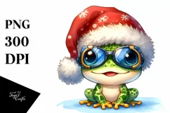a Cute Watercolor Frog PNG Product Image 3