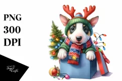 Watercolor Cow with Party Hat, PNG Product Image 1