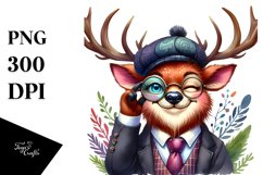 Vibrant Deer Suit | Sublimation Clipart Product Image 1