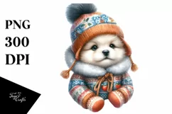 Winter Dog, Transparent PNG Product Image 3