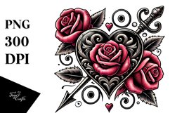 Tattoo Heart PNG Product Image 1