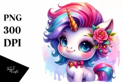 Cute Unicorn Inspired by , PNG Product Image 1