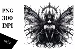 Detailed Gothic Fairy PNG Product Image 3