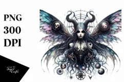 Detailed Gothic Fairy PNG Product Image 3