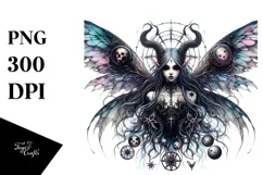 Detailed Gothic Fairy PNG Product Image 1