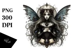 Detailed Gothic Fairy PNG Product Image 1