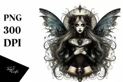 Detailed Gothic Fairy PNG Product Image 1
