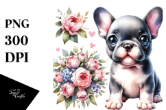 Expressive Baby French Bulldog PNG Product Image 1