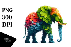 Abstract Watercolor Elephant, 20 oz Tumbler Product Image 1