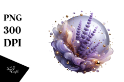 Abstract Lavender Splash PNG Product Image 1
