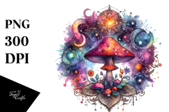 Magical Mushroom Tarot PNG Product Image 1