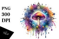 Celestial Mushroom Tarot PNG Product Image 1