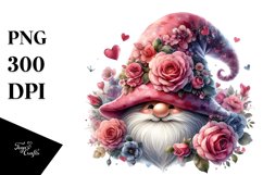 Detailed Valentines Gnome PNG Product Image 1