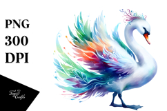 Vibrant Swan PNG Product Image 1