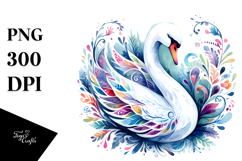 Vibrant Swan PNG Product Image 1