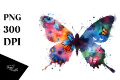 Colorful Bird Silhouettes PNG Product Image 1