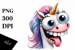 Funny Unicorn, Transparent PNG Product Image 1