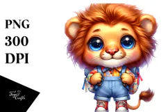 Vibrant Baby Lion PNG Product Image 1