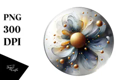 Abstract -Like Cosmos with Golden Insertions PNG Product Image 1