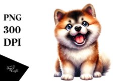 Crazy Akita Smiling | Sublimation | Clipart Product Image 3