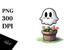 Cute Bougee Ghost Digital Painting PNG Product Image 1
