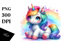 colorful baby unicorn Product Image 1