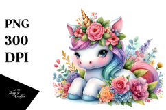 colorful baby unicorn Product Image 1