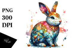 Colorful Bunny Made of Diamonds Product Image 1