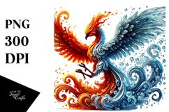 Cartoon Phoenix Bird PNG Product Image 1