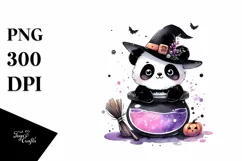 Cute Halloween Baby Panda PNG Product Image 3