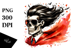 A Simple Superhero Skull PNG Product Image 1