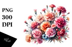 Colorful Small Carnation | Clipart Product Image 3