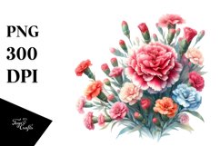 Colorful Small Carnation | Clipart Product Image 1