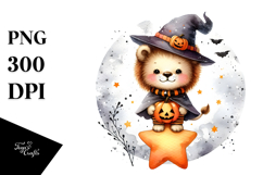 Cute Halloween Lion PNG Product Image 1