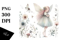 Washed Whimsicall Fairy PNG Product Image 1