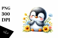Colorful Penguin Baby | Sublimation | Clipart Product Image 1