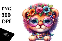 Vibrant Baby Lion PNG Product Image 1