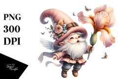 Fancy Gnome with Large Iris, PNG Product Image 1