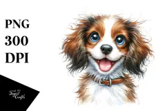Happy Brittany Dog, Cute PNG Product Image 1