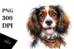 Cute Watercolor Brittany, High-Res PNG Product Image 1