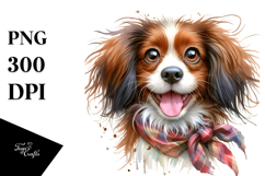 Happy Brittany Dog, Cute PNG Product Image 1